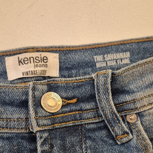 Kensie Blue Flare  Jeans - Picture 2 of 5